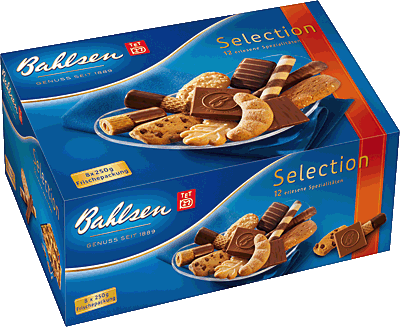 Bahlsen Gebäckmischung Selection/2448 13 Gebäckspezialitäten Inh.8 x 250 g