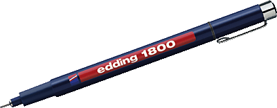 Edding 1800 profipen Faserzeichner/4-180001001 schwarz