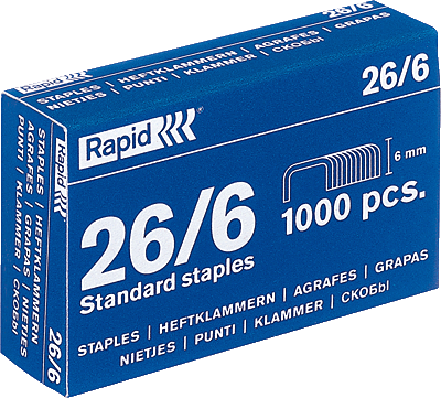 Rapid Heftklammer 26/6/24863000 Nr. 10 verzinkt Inh.5000