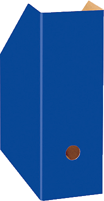 Landre Stehsammler/350000010 10,5x26x31cm blau Karton