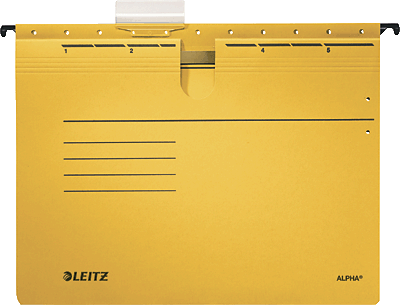 Leitz ALPHA Hängehefter/1984-30-15 A4 gelb 250g/qm Inh.5