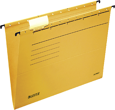 Leitz ALPHA Hängemappe/1985-30-15 A4 gelb 250g/qm Inh.5