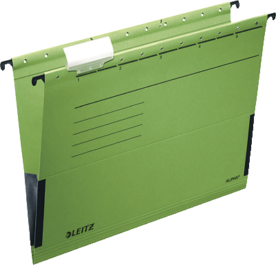 Leitz ALPHA Hängetasche/1986-30-55 A4 grün 250g/qm Inh.5