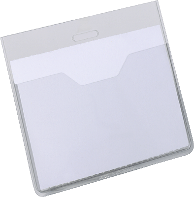 Durable Namensschilder ohne Clip/8136-19 farblos offen Inh.20
