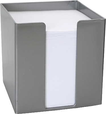 M&M Zettelbox/69020364SP 95x95x95 mm silber Inh.700 Blatt