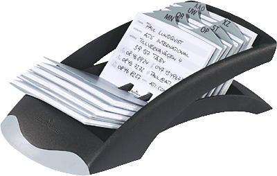 DURABLE Adresskarteien TELINDEX desk/2412-01 245x131x67mm schwarz