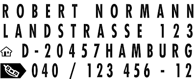 Trodat Textstempel Typo Printy 4.0 zum Selbersetzen 4911/4911/DB blau 3-zeilig