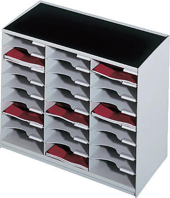 Paperflow Sortierstation EVOLUTION/802.02 B674xH548xT308 mm  grau 24 Fächer