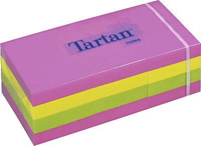 3M Tartan Haftnotizen/5138N 38x51 mm neon Inh.12