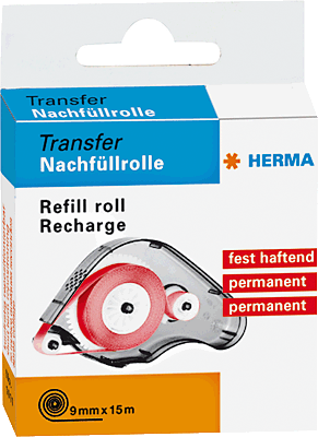 Herma Nachfüllkassette für Kleberoller/1011 15mx8mm festklebend