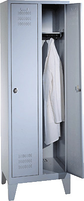C+P Stahlspind/12810-20 H 180 x B 61 x T 50 cm lichtgrau