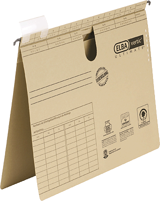 Elba Hängehefter vertic ULTIMATE/85441 DIN A4 naturbraun 240 g/qm Inh.50