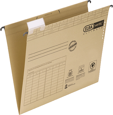 Elba Hängemappen vertic ULTIMATE/85440 240x138x6mm naturbraun 230 g/qm Inh.25