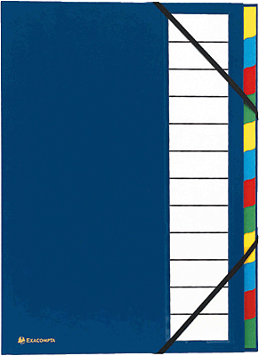Exacompta Ordnungsmappe Ordonator 12/55342E blau 12-teilig