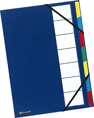 Exacompta Ordnungsmappe Ordonator 7/55322E blau 7-teilig