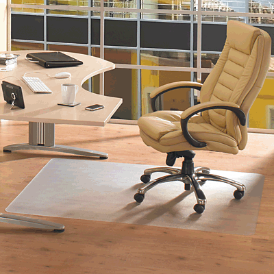 Floortex PVC-Schutzmatte Hartböden/3215232EV 120 x 150 cm transparent