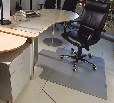 Floortex Vinyl-Schutzmatte Hartböden/32341532LV 115 x 134 cm transparent