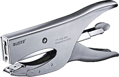 Leitz Heftzange/5549-00-81 Chrom/Schwarz