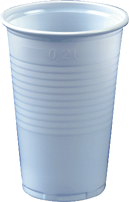 Papstar Trinkbecher 0,2l/15006 weiß Inh.25