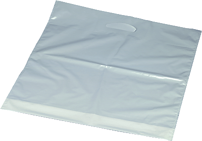 Papstar Tragetasche /12379 44x36x4cm weiß LDPE Inh.100