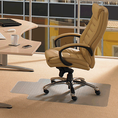 Floortex Vinyl-Schutzmatte Teppichböden/319225LV 90 x 120 cm transparent