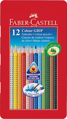 Faber-Castell Farbstift Colour GRIP 2001 /112413 12er Etui