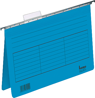 Bene Hängehefter Vetro Mobil/116705BL für DIN A4 blau Karton 230g/qm Inh.5