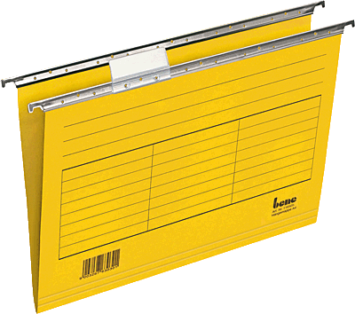 Bene Hängemappen Vario Mobil/116505GE für DIN A4 gelb Karton 230g/qm Inh.5