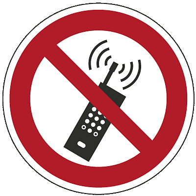 Verbotsschild Handy verboten/2481 Ø100mm