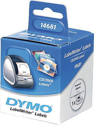 Dymo Lable Writer Etiketten/S0719250 Durchmesser 57 cm weiß Inh.160