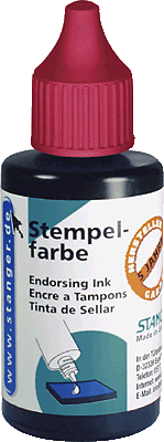 Stanger Stempelfarbe/01800302 rot Inh.25 ml