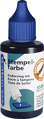 Stanger Stempelfarbe/01800502 blau Inh.25 ml