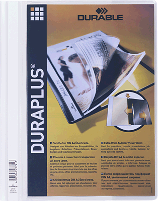 Durable Angebotshefter/2579-02 DIN A4 extrabreit weiß