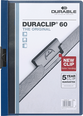 Durable Klemmmappe/2209-07 DIN A4 dunkelblau
