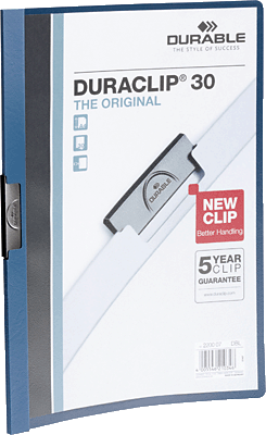 Durable Klemmmappe/2200-07 DIN A4 dunkelblau