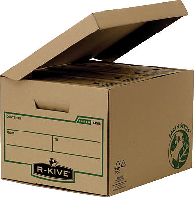 Fellowes Klappdeckelbox R-Kive Earth Series Kubus /4470801 B325xH260xT375 mm natur