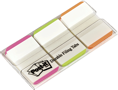 Post-it Index Strong/686L-PGO 25,4x38 mm pink/grün/orange Inh.66 Blatt