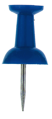 Alco Pin-Wand-Nadeln/66015 blau Inh.20