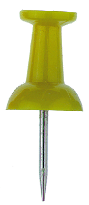 Alco Pin-Wand-Nadeln/66013 gelb Inh.20