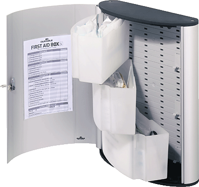 Durable Verbandschrank /1974-23 30,2 x 40,0 x 11,8 cm silber DIN 13157 - Gewerbe