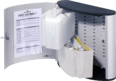 Durable FIRST AID SET M/1971-23 30,2 x 28,0 x 11,8 cm silber DIN 13164 - Privat