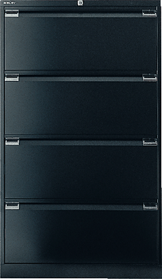 Bisley Hängeregistraturschrank/DF4833 H1321xB800xT622 mm schwarz