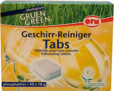 ORO Geschirrspültabs/2552 Tabs Green 1 Inh.40 Tabs