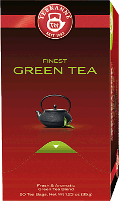 Teekanne Grünertee/6246 Schwarz Grüner Tee fein, mild herb Inh.20