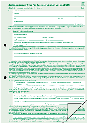 RNK Anstellungsvertrag kfm. Angestellte/541/10 DIN A4 Inh.10