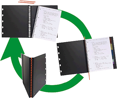 Exacompta Meetingbook/132576C DIN A5 schwarz liniert 90 g/qm
