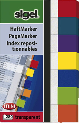 Sigel Haftmarker/HN677 50x84 mm Inh.280 BL