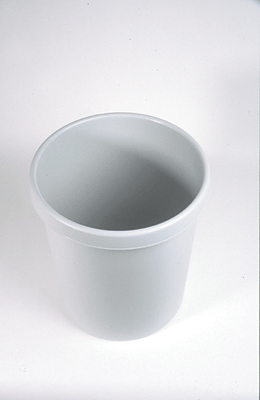 Helit Papierkorb /H6106182 Ø 350 mm, H 405mm lichtgrau Inh.30 l