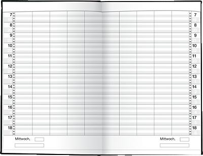 ide ultraplan Kalender/702200290 19,5 x 30 cm schwarz