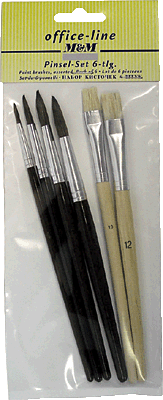 M&M Pinselset 6-tlg./08850700SP Inh.6